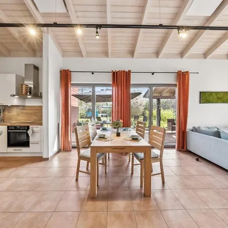 Ferienhaus Pinto Rosso - Rotes Strandhaus An Idyllischem Privatsee